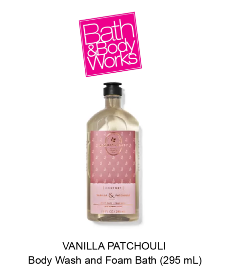 Aromatherapy VANILLA PATCHOULI Body Wash and Foam Bath