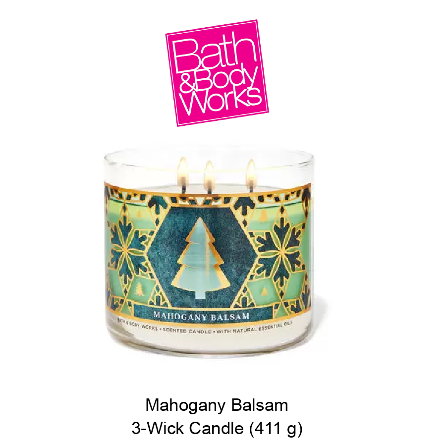 Mahogany Balsam 3-Wick Candle